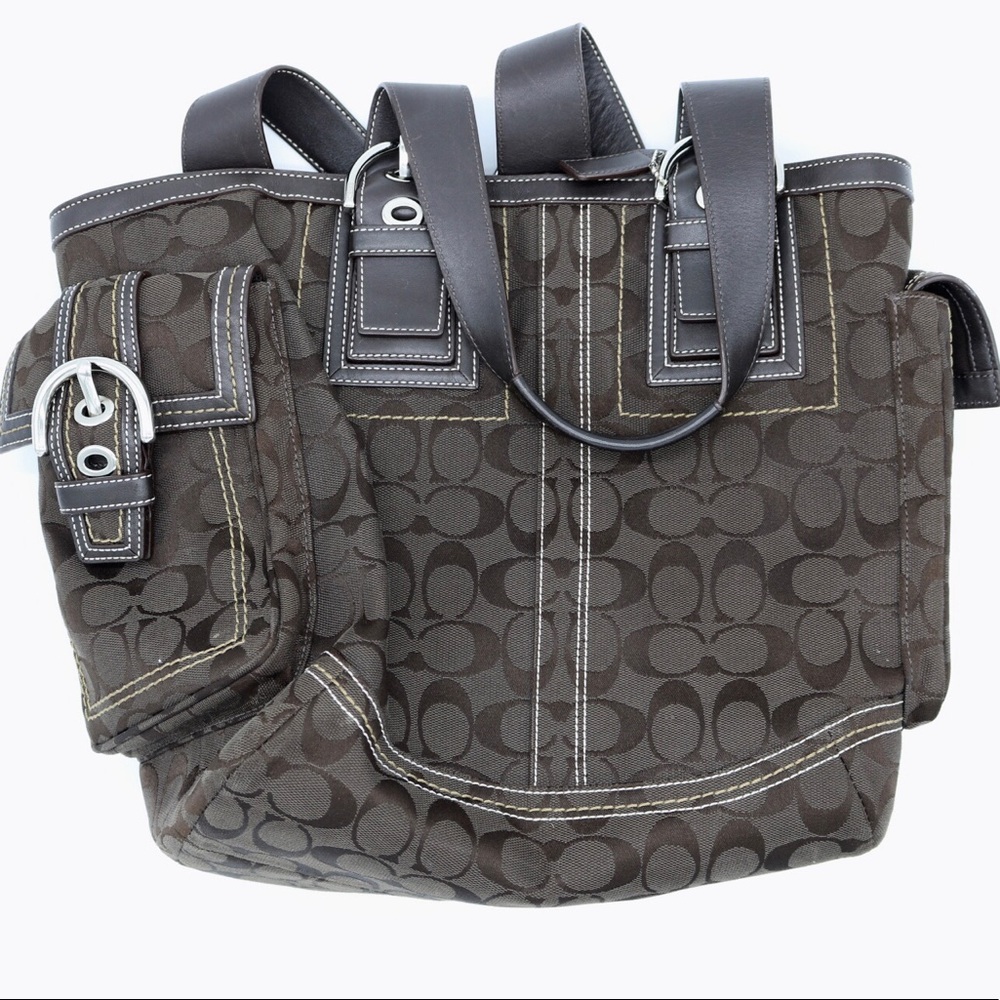 Coach Brown Signature C Handbag Tote